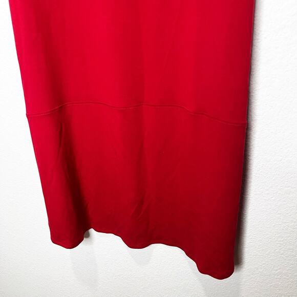 Eileen Fisher Viscose Jersey Tiered Cap Sleeve
Midi Dress Large Red - Picture 6 of 8